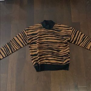 Zebra/Cheetah turtleneck